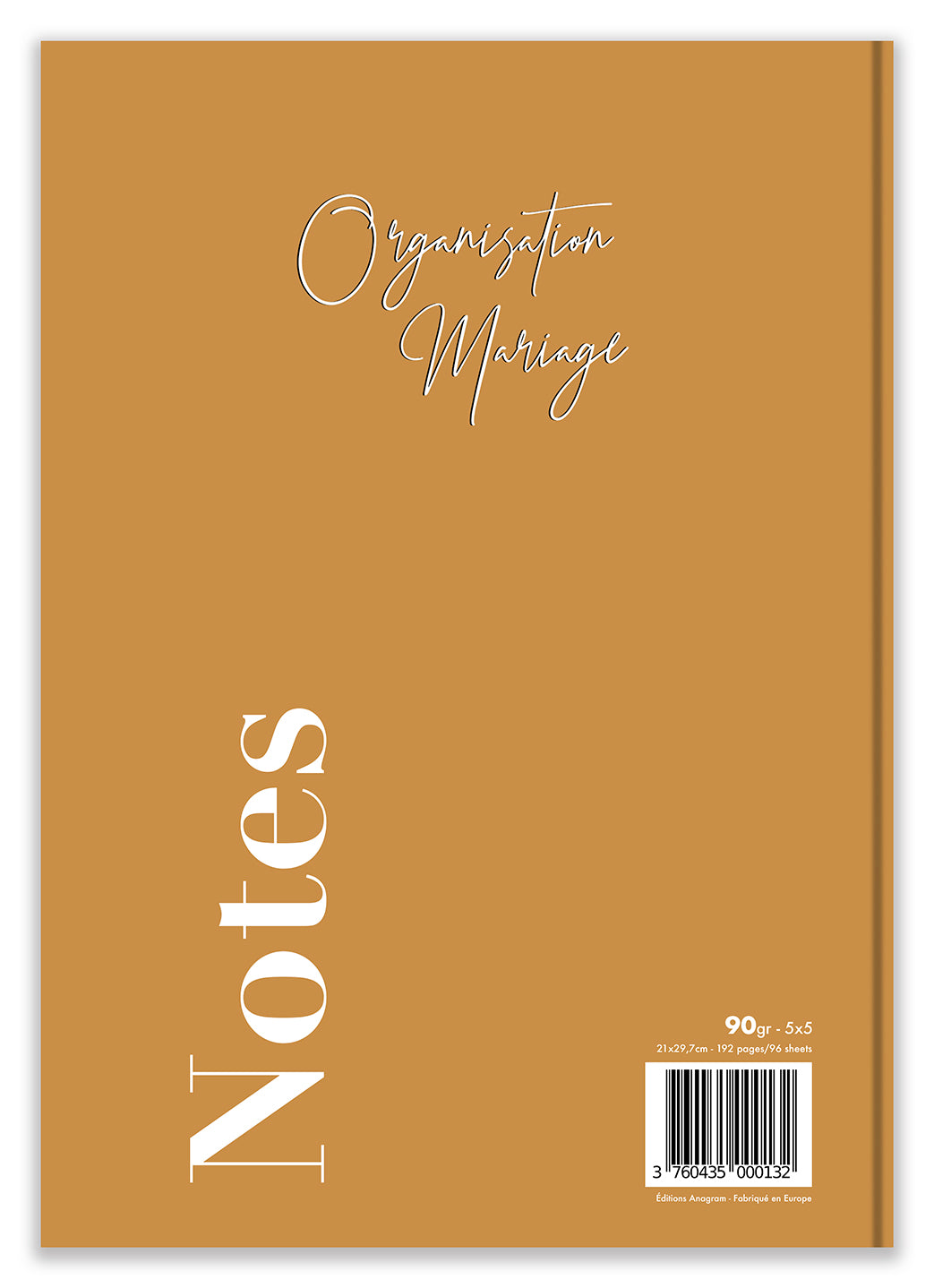 NOTES ORGANISATION MARIAGE / A4 - NELLY