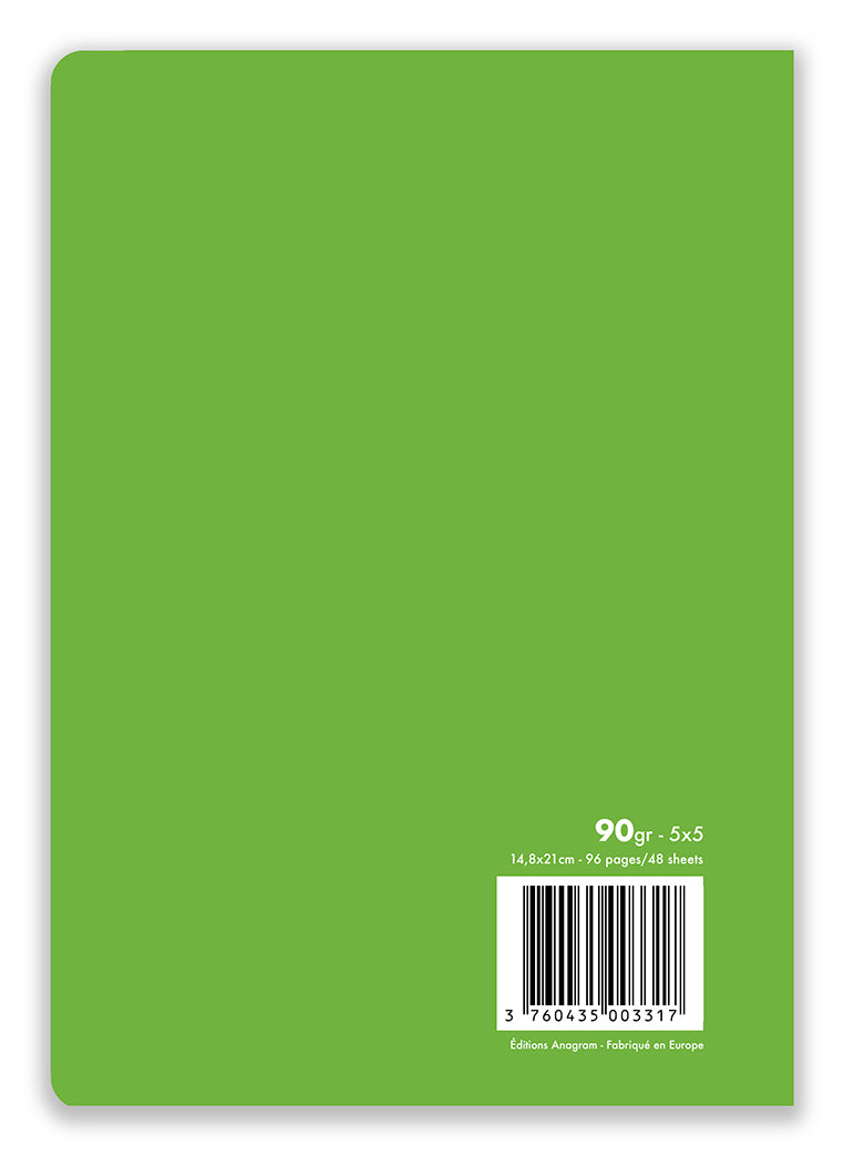 CARNET SOUPLE COLIBRI / A5 - GREEN