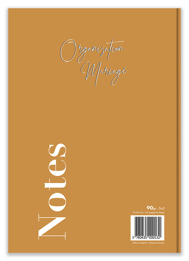 NOTES ORGANISATION MARIAGE / A4 - NELLY