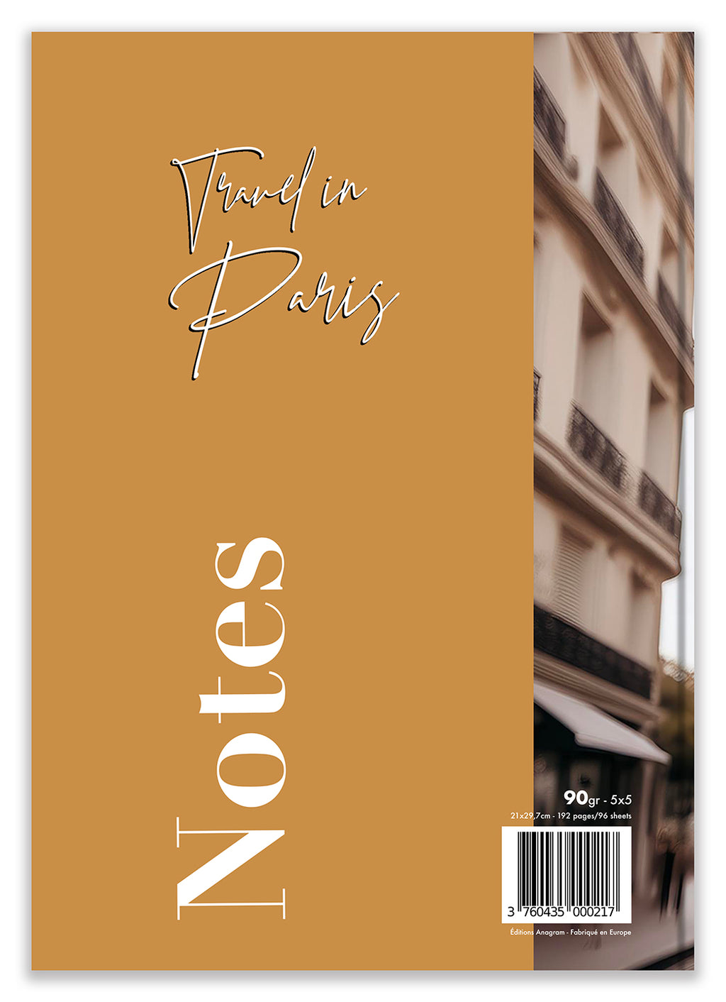 CAHIER TRAVEL IN PARIS / A4 - KATHERINE