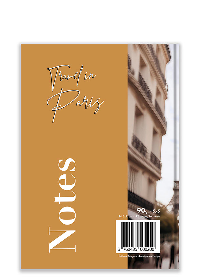 CAHIER TRAVEL IN PARIS / A5 - ASHLEY