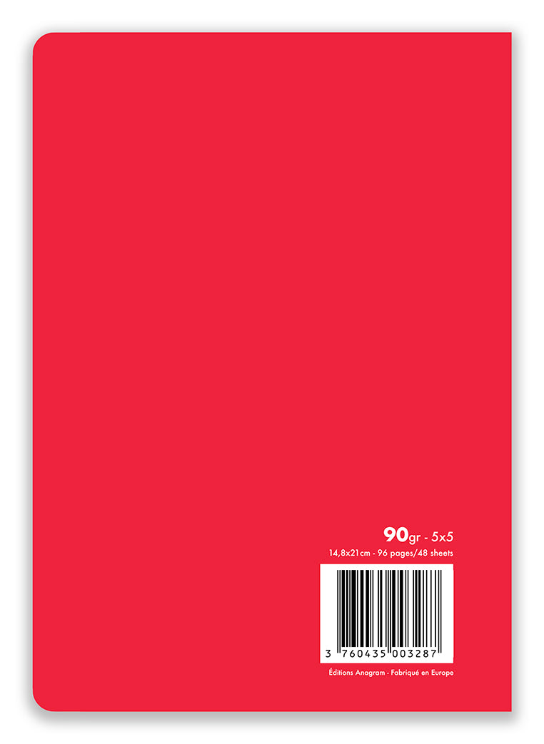 CARNET SOUPLE COLIBRI / A5 - RED