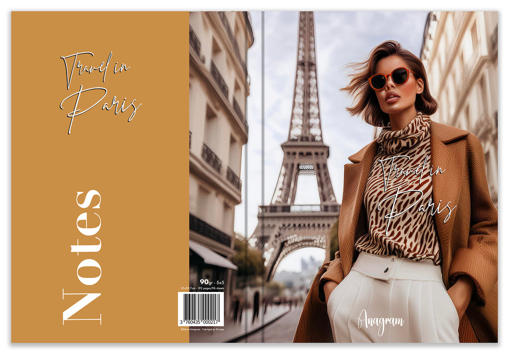 CAHIER TRAVEL IN PARIS / A4 - KATHERINE