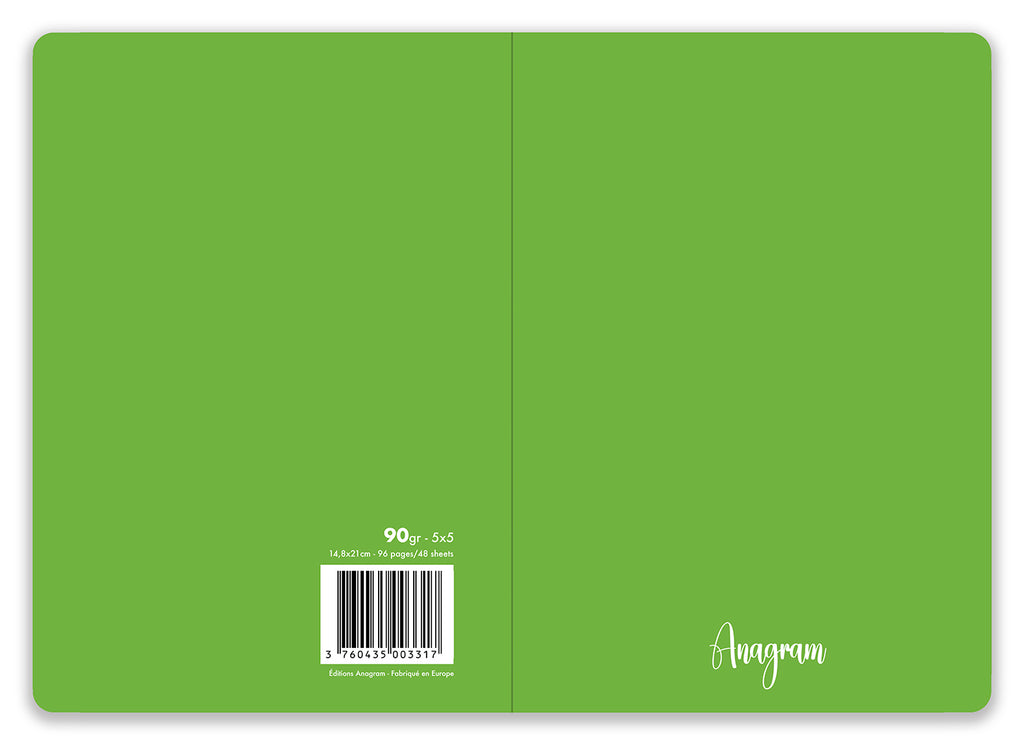 CARNET SOUPLE COLIBRI / A5 - GREEN