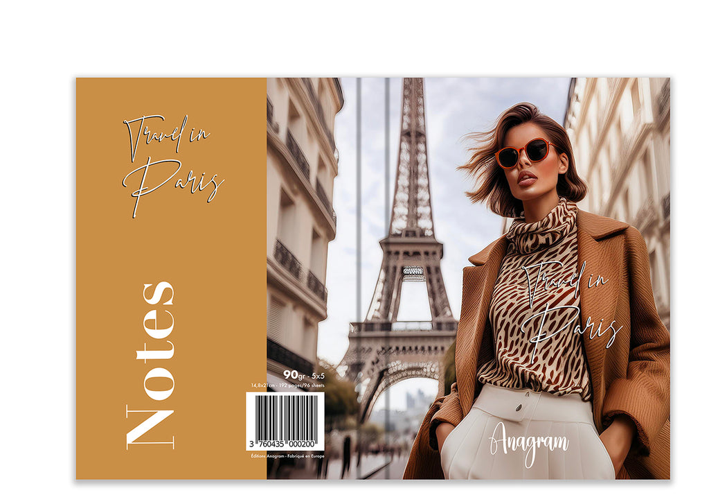 CAHIER TRAVEL IN PARIS / A5 - ASHLEY