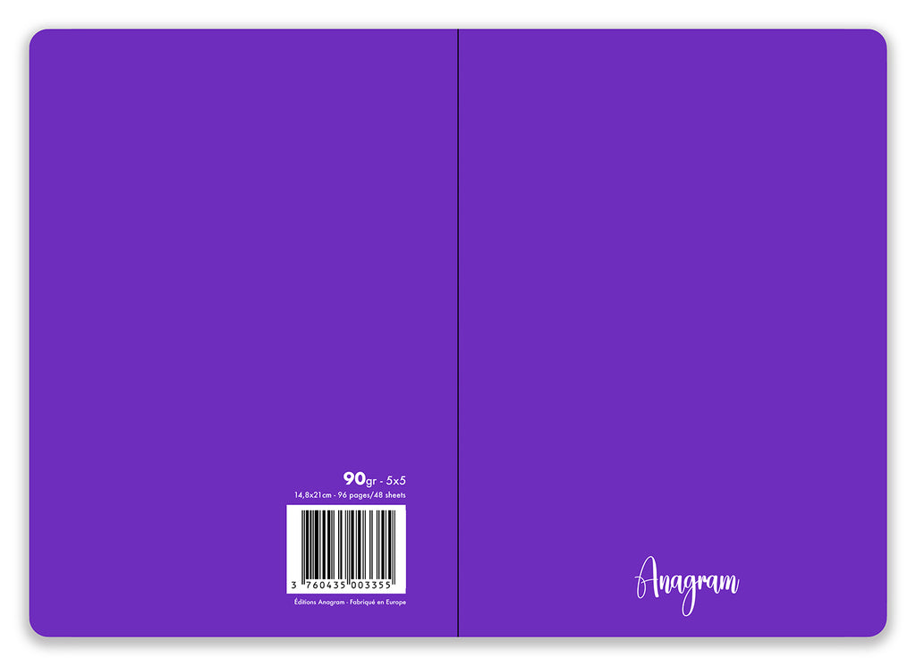 CARNET SOUPLE COLIBRI / A5 - PURPLE