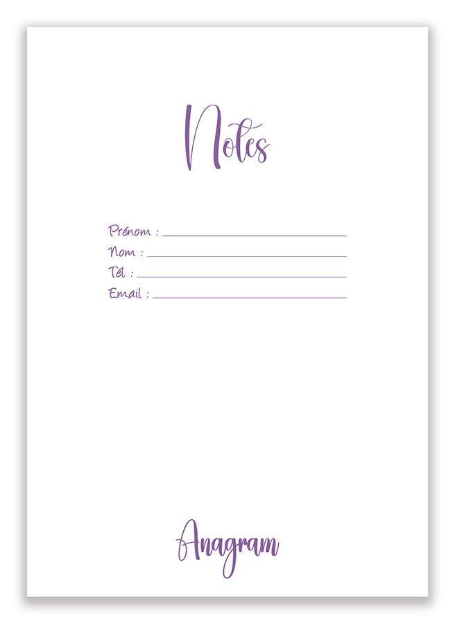 COLLECTION GENTIANE / A5 - ANNABELLE