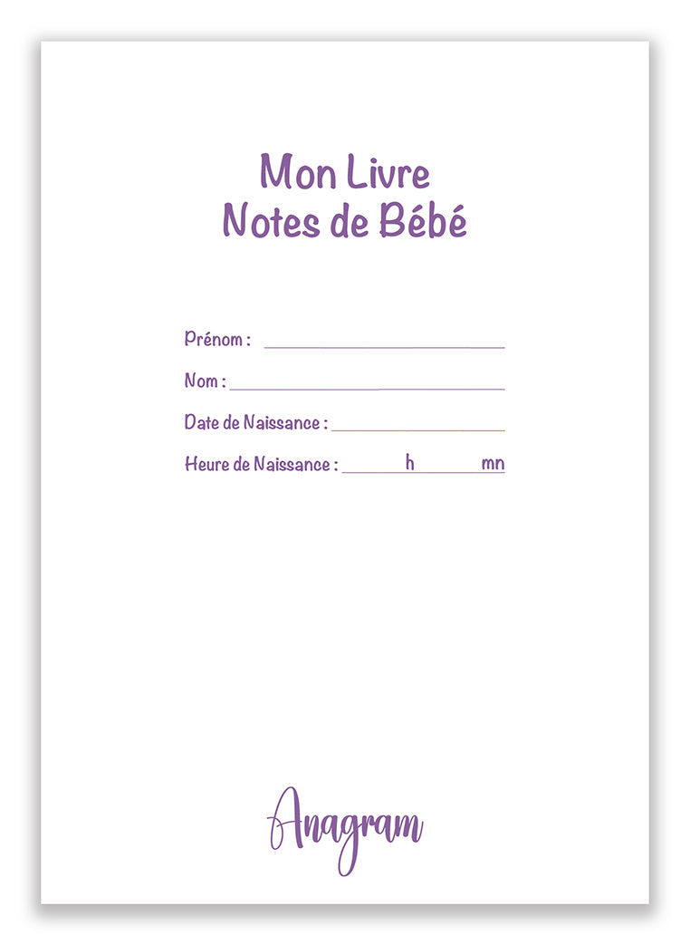 MON LIVRE NOTES DE BÉBÉ / A5 - LÉON