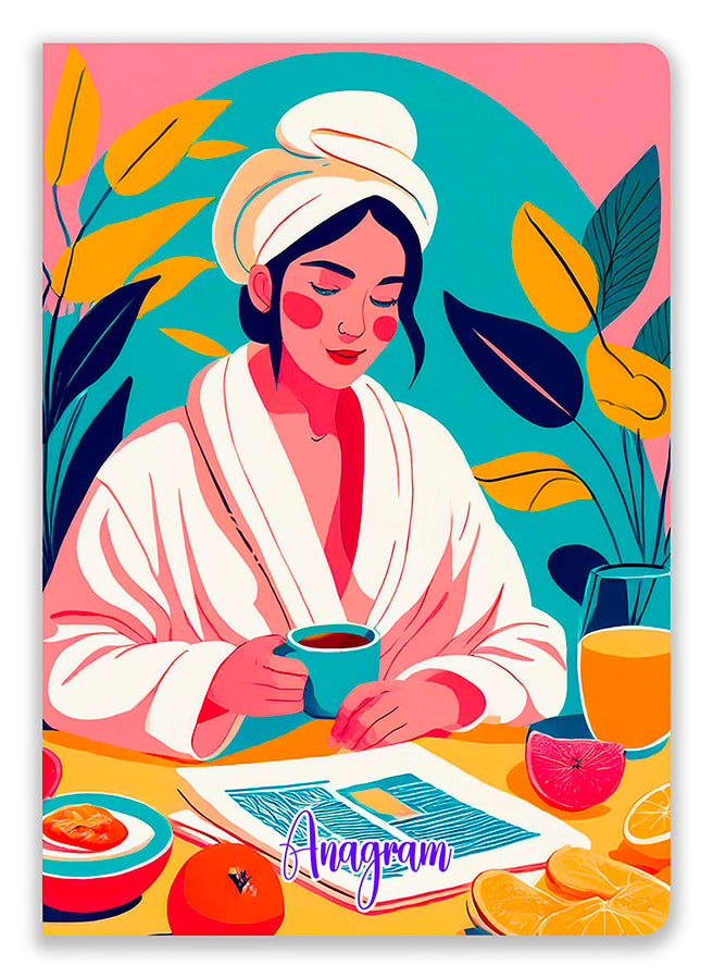 CAHIER À SPIRALES PRUNELLE / A5 - ALEXANDRA