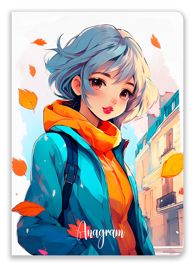 CAHIER À SPIRALES PRUNELLE / A5 - NOËLLE