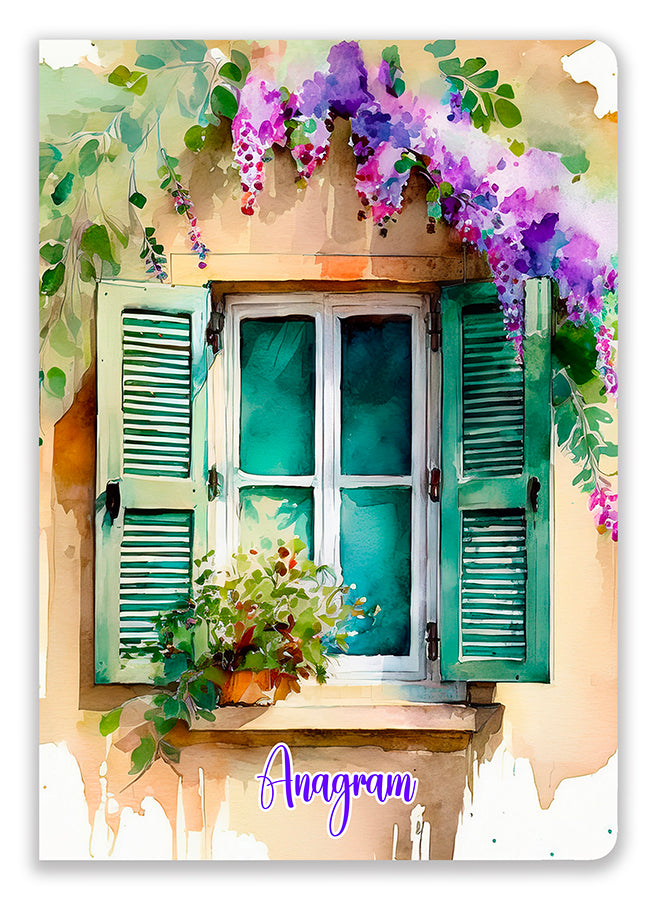 CAHIER À SPIRALES PRUNELLE / A5 - GAËLLE