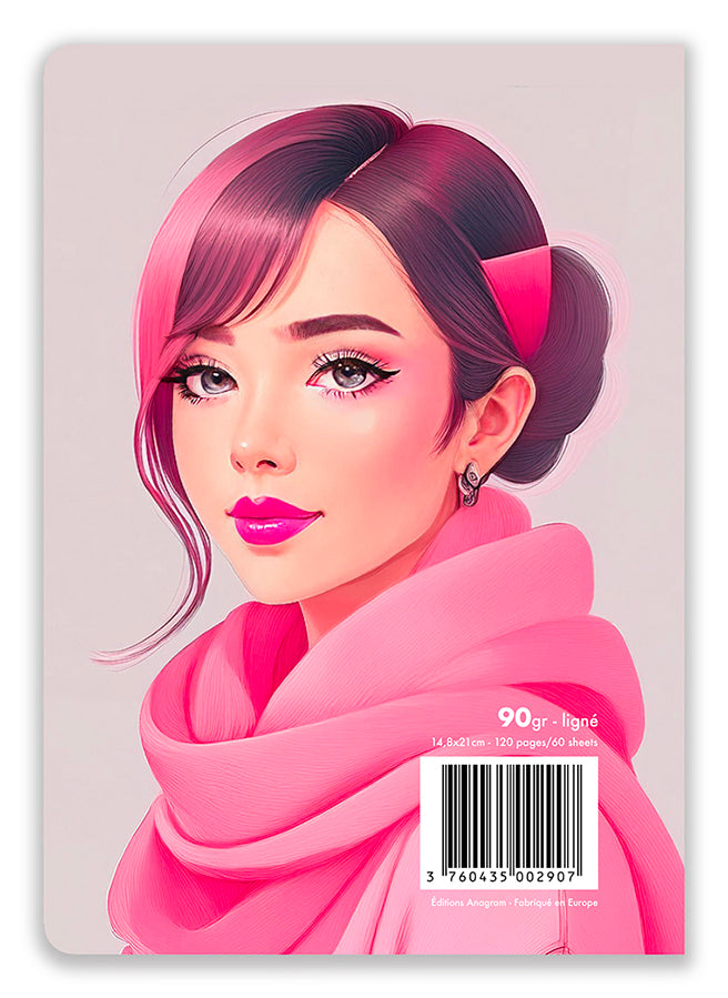 CAHIER À SPIRALES PRUNELLE / A5 - NINA