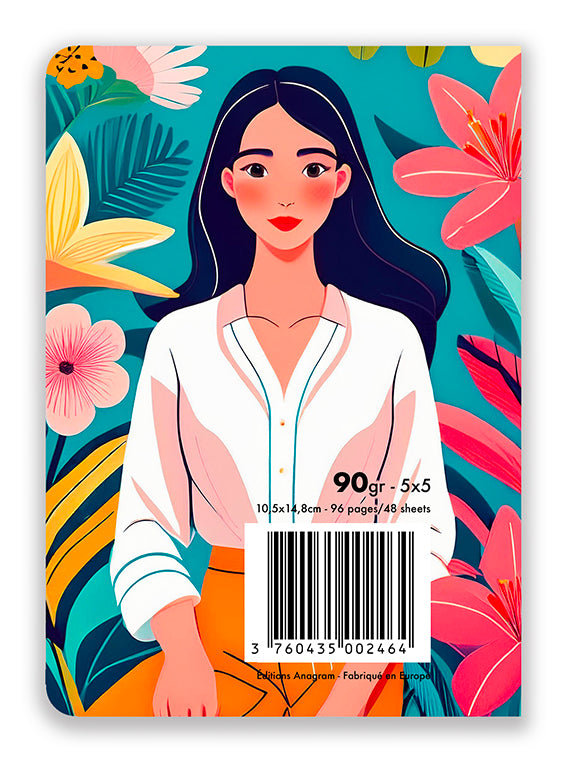 CARNET À SPIRALES IRIS / A6 - MARINE