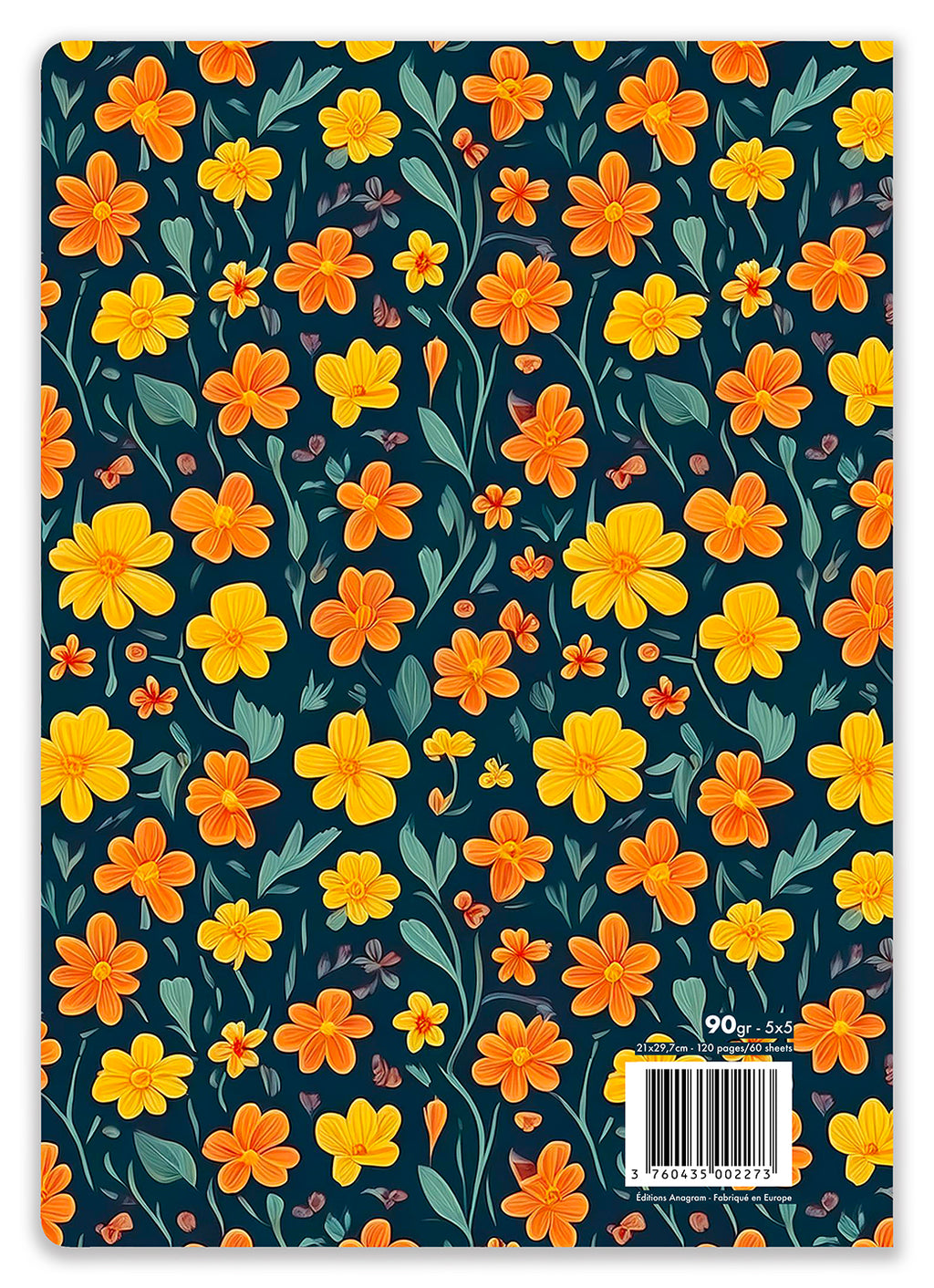 CAHIER À SPIRALES JONQUILLE / A4 - LINDA