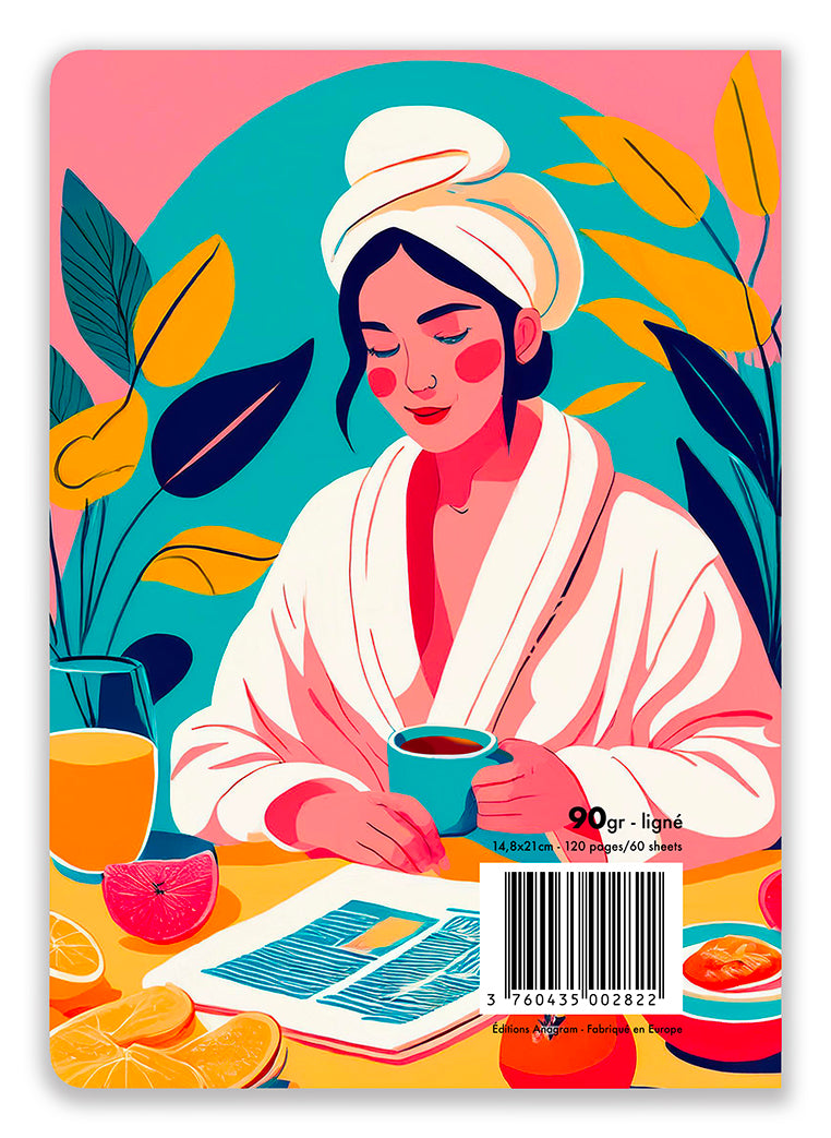 CAHIER À SPIRALES PRUNELLE / A5 - ALEXANDRA