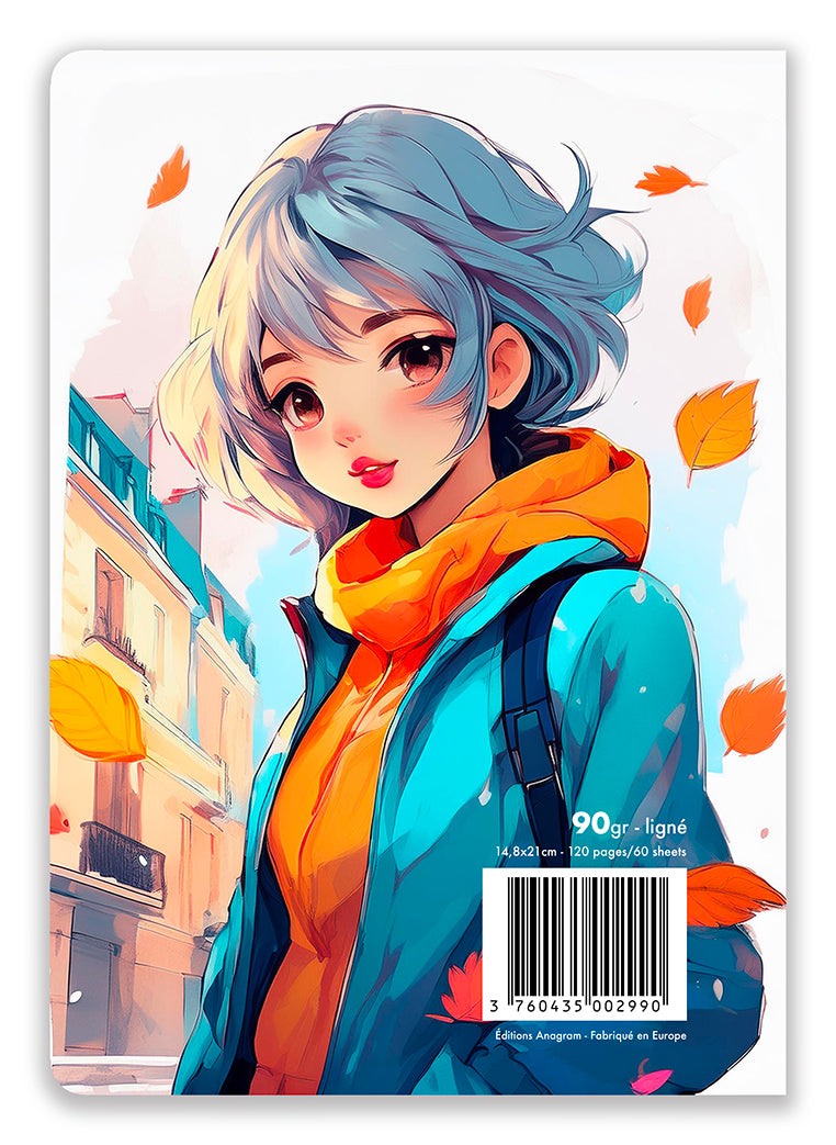 CAHIER À SPIRALES PRUNELLE / A5 - NOËLLE