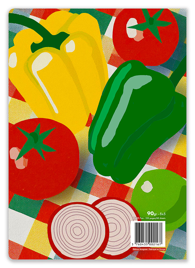 CAHIER À SPIRALES JONQUILLE / A4 - EUGÉNIE